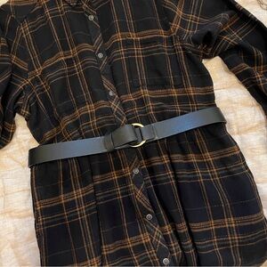 Liz Claiborne Belt Leather Gold Buckle